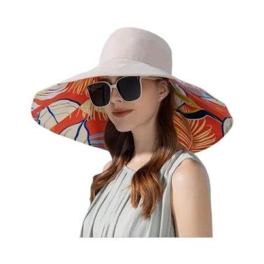 Imagem de Chapéu Balde Dupla Face Feminino - Proteção Solar Respirável para Verã