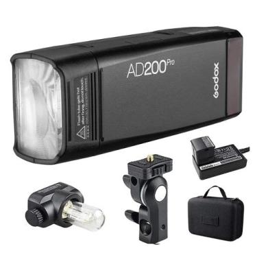 Imagem de Flash estroboscópico GODOX AD200 Pro e AD200Pro II 200Ws 2.4G