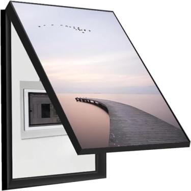 Imagem de Medidor Caixa Pintura Decorativa Moldura Preta Medidor Caixa Capa Pendurada Pintura Adequada Para Sala De Jantar Sala De Estar Quarto, D, 50x60cm