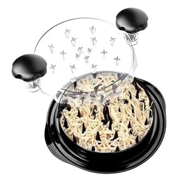 Imagem de Desfiador de Frango, Grande Capacidade Utensílio Rotativo Resistente, Livre de BPA, com Ventosa Forte e Base Antiderrapante, Lavável na Lava-Louças para Carnes