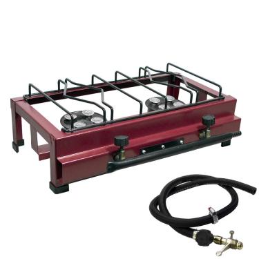 Imagem de Fogão Industrial 2 Bocas Alta Pressão Lx Com Mangueira Roa