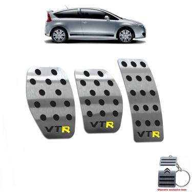 Imagem de Pedaleira Em Aço Inox Citroen C4 Vtr 2005 A 2010 Preto