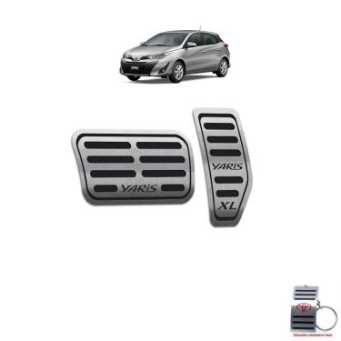 Imagem de Pedaleira Automático Inox Toyota Yaris XL 2019-2022 Preto