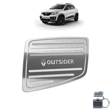 Imagem de Descanso De Pé Aço Inox Renault Kwid Outsider Prata