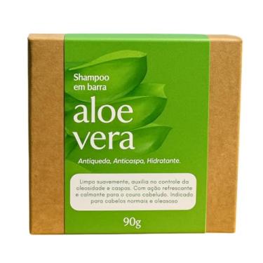 Imagem de Shampoo em Barra Natural de Aloe Vera - Hidratação Anti Queda e Crescimento Capilar