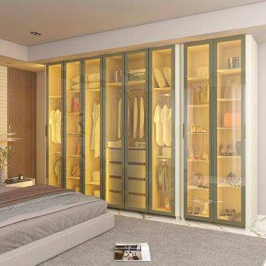 Imagem de Modulado com 8 Portas 340cm X 055cm 100% Mdf Innova Off White
