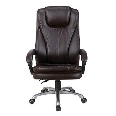 Imagem de Computador Ergonômico Giratório Altura Ajustável Couro Gaming Dupla Almofada Alta Couro PU Mesa de Escritório para Escritório Sala de Reunião