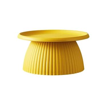 Imagem de Mesa de centro doméstica simples pequena mesa de centro moderna criativa mesa de centro redonda pequena apartamento sala de estar mesa lateral quarto mesa