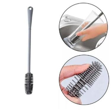 Imagem de Escova Silicone Lavar Louça Garrafa Mamadeira Copos Squeeze - Saz, Cin