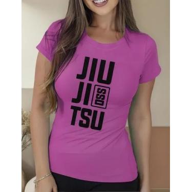 Imagem de Camiseta Camisa Algodão Feminina Masculina Adulto Luta Jiu Jitsu OSS M