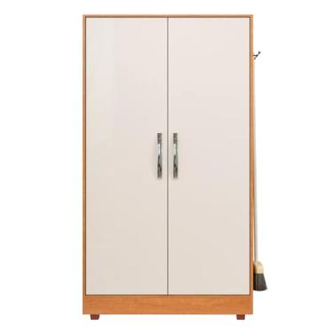 Imagem de Armário Multiuso de Madeira para Lavanderia e Cozinha 2 Portas