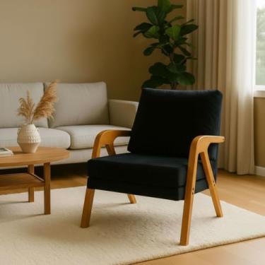 Imagem de Poltrona Decorativa Moderna para Sala de Estar e Quarto – Conforto e Elegância Mona