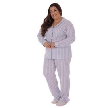 Imagem de Pijama Feminino Inverno Print Americano Plus Size Victory-Feminino