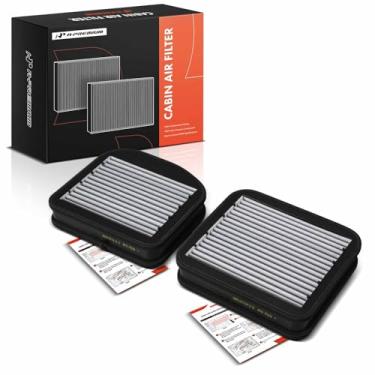 Imagem de A-Premium Filtro de ar de cabine de 2 peças com carvão ativado compatível com Mercedes-Benz E300 1996-1999, E320 1996-1997, E420 1997, E430 1998-2002, E320, S500, S430, S600, CL500, CL600, E55 S55