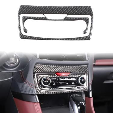 Imagem de Quadro de acabamento da tampa do interruptor de ar condicionado central para acessórios Subaru Forester 2024, capa de acabamento de painel de interruptor de ar condicionado tipo carbono seco