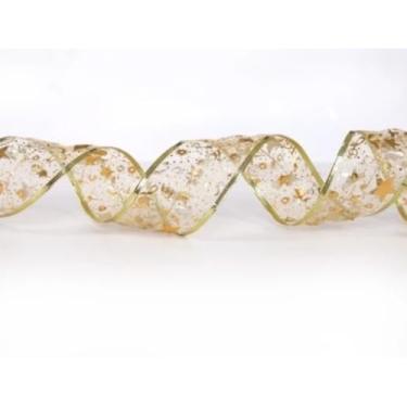 Imagem de Pisca Pisca Natal Fita Aramada Enfeite 3m/ 5m 50 Leds Branco Frio Branco Quente Rgb Dupla Face(Dourado,3M Colorido)