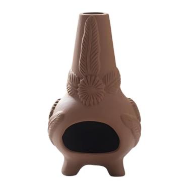 Imagem de Ioensy Suporte de sálvia para queimar, queimador de incenso de cerâmica decorativo, prático, cone, tigela para manchas, para escritório, sala de jantar,