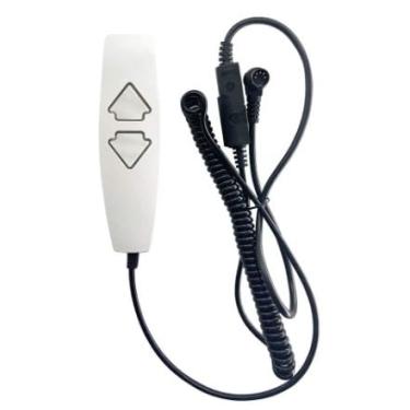 Imagem de Substituição de controle remoto universal para cadeira elevatória, controle manual de 2 botões com plugue redondo de 5 pinos para cadeiras reclináveis elétricas