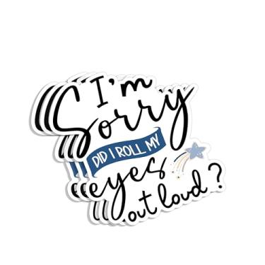 Imagem de (3 peças) Adesivo de vinil engraçado com frases sarcásticas engraçadas piadas engraçadas com citação de piadas engraçadas para Tumbler Laptop Kindle Garrafas de água Livros de telefone - Tamanho 7 x 7