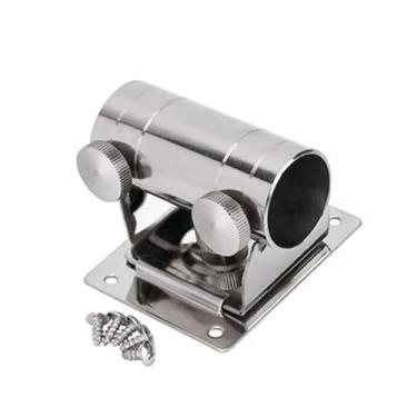 Imagem de XIAOQENAN Caixa de pesca, suporte de guarda-chuva, suporte inoxidável, suporte de guarda-sol, base ajustável, acessórios ao ar livre