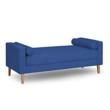 Imagem de Recamier Berlim 1,20m Suede Azul Marinho - Inova Decorações