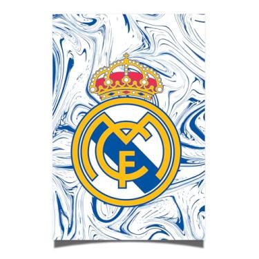 Imagem de Desert Cactus Pôster do Real Madrid FC Los Blancos Madridistas Futebol Futebol 28 x 43 cm Decoração de escritório Decoração Oficial Fan Gear (28 x 43 cm, Versão H)