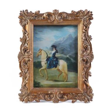 Imagem de LIHOLO Molduras vintage ornamentadas 10 x 15 cm, molduras antigas com vidro frontal, suporte de parede ou exibição de mesa, decoração de casa vintage, galeria vitoriana, design floral decorativo