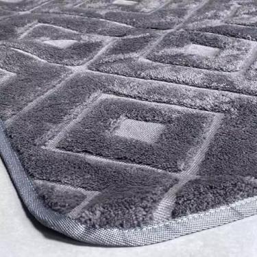 Imagem de Tapete sala antiderrapente antialergico 608 Belga aveludado nao solta pelo indiano 1,00x1,50