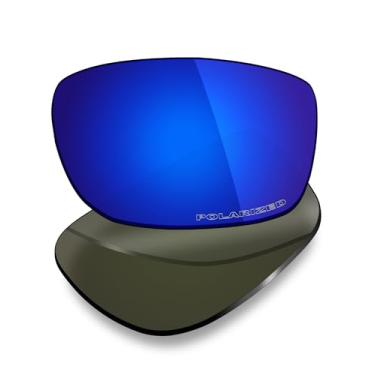 Imagem de Mryok Lentes de reposição ultra polarizadas para óculos de sol Costa Del Mar Half Moon 06S9026 60 mm, HD Polarized, proteção UV, resistente a impactos e ajuste perfeito - azul escuro