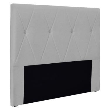 Imagem de Cabeceira Casal 1,40M Aquilla Linho Cinza Claro - Pallazio