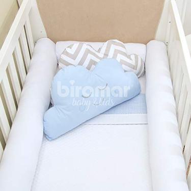 Imagem de Kit Montessoriano Rolinho 5 Peças Piquet Branco (Colchão 1.50 x 0.90 x 0.12), Biramar Baby, Branco