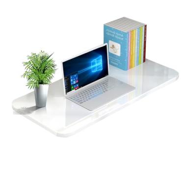 Imagem de Mesa dobrável para lavanderia, mesa dobrável de parede, pequena mesa dobrável para cozinha e mesa de jantar (50 x 40 cm, branca)