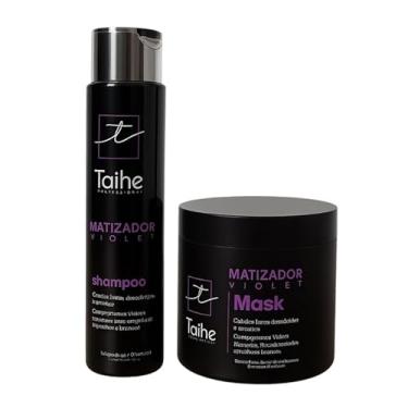 Imagem de Kit Matizador Violet Shampoo 300ml e Màscara 500ml Taihe