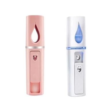 Imagem de Vaporizadores Faciais G GUAN Umidificador Nano Mister Spray Vaporiza Atomizador Hidrata Facial Rosto E Cilios Usb Recarregável(1)
