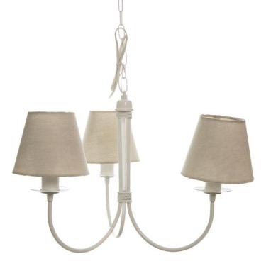 Imagem de Lustre 3L Ariel Bege Quarto Bebê Infantil Menina Menino - Potinho de m