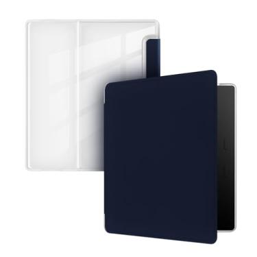 Imagem de Yzlvigrous Capa para 7 Polegadas Kindle Oasis 9th/10th Gen 2017/2019, Capa Ultra Fino com Sono Automático e Acordar, Modelo Compatível com Estojo de TPU Suave: CW24WI / S8IN4O