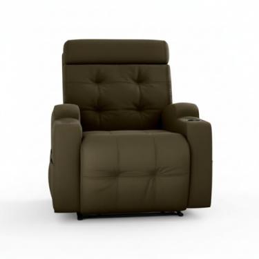 Imagem de Poltrona Do Papai Reclinável Elétrica Com Usb e Porta Copos Cherokee (Marrom Veludo)