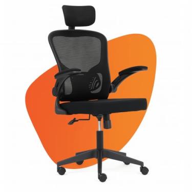 Imagem de Cadeira De Escritório Presidente Moob Mesh com Apoio de Braços e Encosto Ajustável Ergonômica (Veneza)