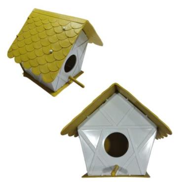 Imagem de Casa Pássaro Silvestre Plástico Resistente Pendurar Fixar - BW Plástic