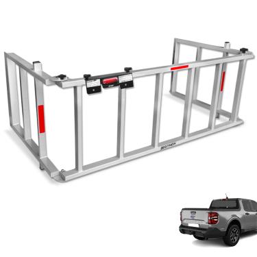 Imagem de Extensor De Caçamba Maverick 2022 a 2025 Rampa Prata Reforçado 350kg