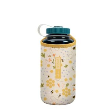 Imagem de Sok It BotlSok Capa de neoprene isolada para garrafa de água (Honeycomb Buzz, serve para 947 ml Nalgene)