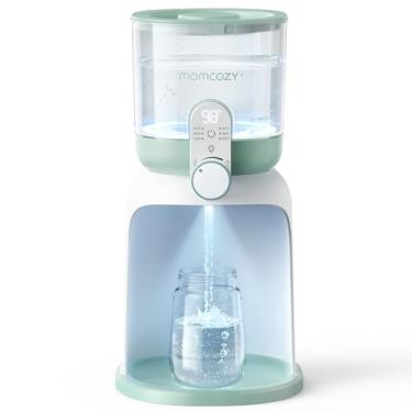 Imagem de Momcozy Aquecedor de água com luzes duplas para alimentação noturna, aquecedor instantâneo de mamadeira para fazer fórmulas, capacidade maior de 1,6 g, dispensador de fórmula com 6 opções de