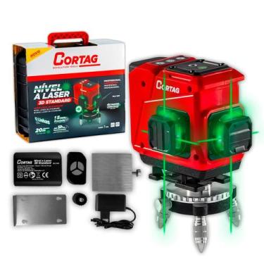 Imagem de Nível Laser 3D Standard NCL846 Cortag 12 Linhas Verdes 20 Metros Alta 