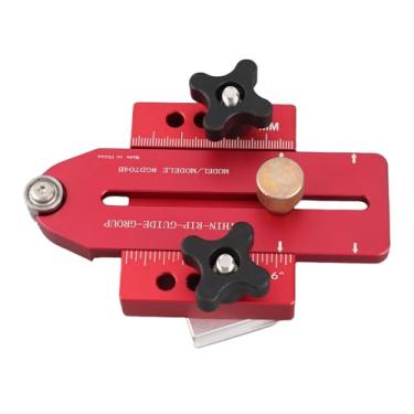 Imagem de Phefop Gabarito de Serra de Mesa para Carpintaria, Guia de Gabarito de Serra de Mesa de Roteador de Liga de Alumínio para Cortes de Tira Precisos para Carpinteiros