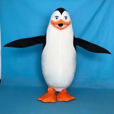 Imagem de Fantasia de mascote de personagem de desenho animado Cosplay Pinguim, cerimônia publicitária, festa de aniversário, festa de aniversário de animais ((A), 170 cm a 185 cm)
