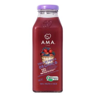 Imagem de Suco Orgânico de Maçã e Mirtilo Ama Time 300ml
