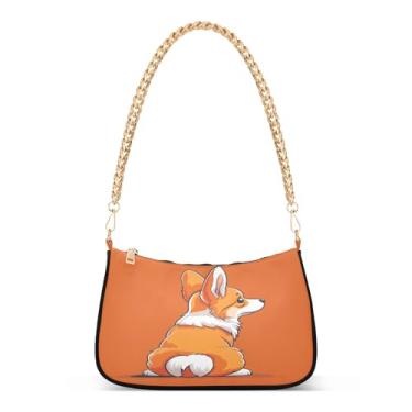 Imagem de CEBUGI Bolsas transversais femininas bolsa de ombro bolsas fofas para cães bolsa clutch elegante com alça de corrente