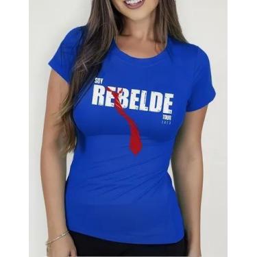 Imagem de Camisa Camiseta Adulto Masculina Feminina Algodão Banda Rebelde RBD MD