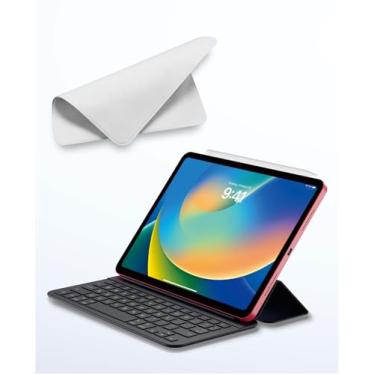 Imagem de Milikilo Teclado inteligente com lápis para iPad (A16 e 10ª geração), tablet portátil, teclado ultrafino, dobrável, dobrável, com 64 teclas para iPad 10ª geração 2022 e 11ª (2025)