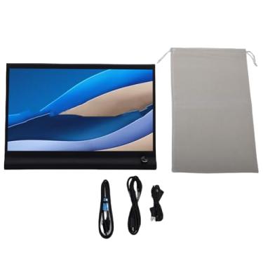 Imagem de Diydeg Monitor Portátil de 15,6 Polegadas, Suporte Giratório de 360 ​​graus, Tela Externa Removível Com Interface Multimídia USB C HD para Reunião de Ensino de Telefone para PC Laptop